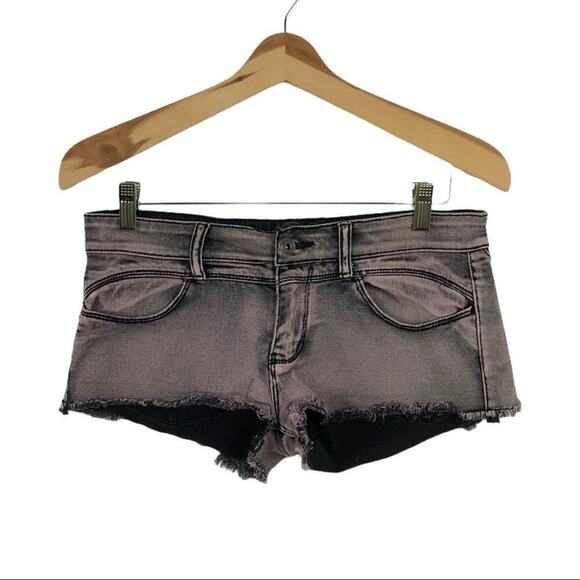 Kill City Denim Raw Hem Pinkish Charcoal Shorts 27 - Picture 1 of 15